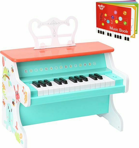 ksylino-paidiko-piano-me-vivlio-tooky-toys-tf-573