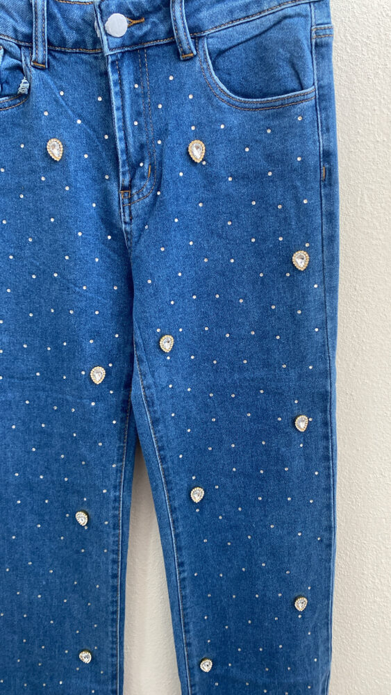 Τζιν παντελονι με στρας - Image 2