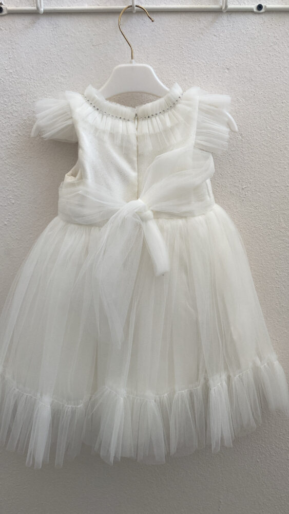 ΒΑΠΤΙΣΤΙΚΟ ΛΕΥΚΟ ΦΟΡΕΜΑ ΜΕ ΛΟΥΛΟΥΔΑΚΙΑ - Image 3